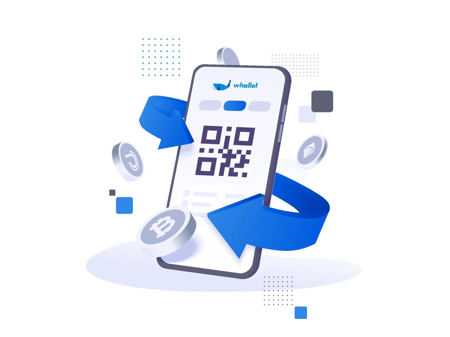 Whallet product website screen